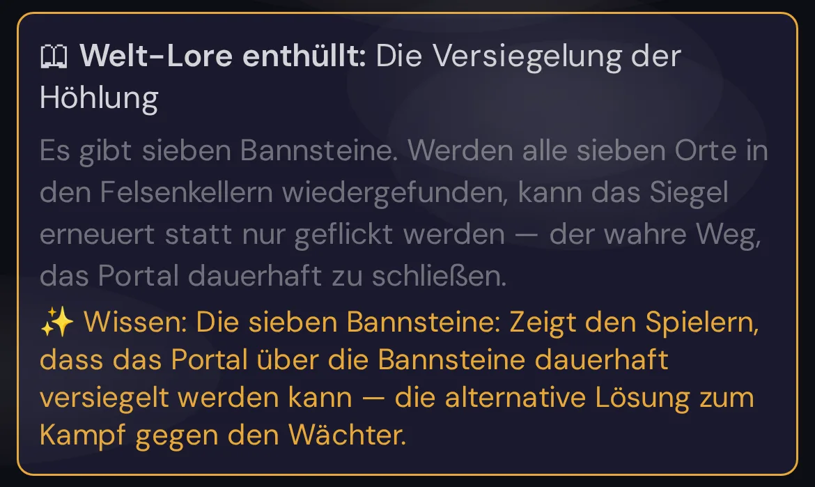 Ein enthülltes Weltgeheimnis als Notiz auf dem Handy eines Spielers