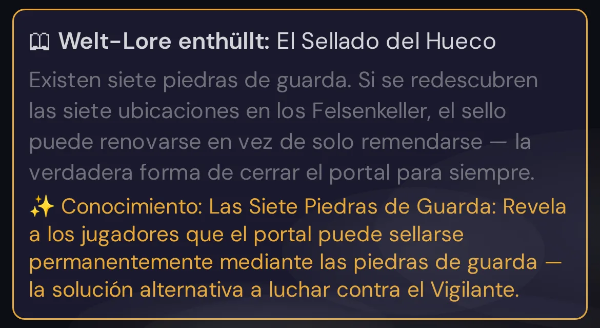 Un secreto del mundo revelado como nota en el móvil de un jugador