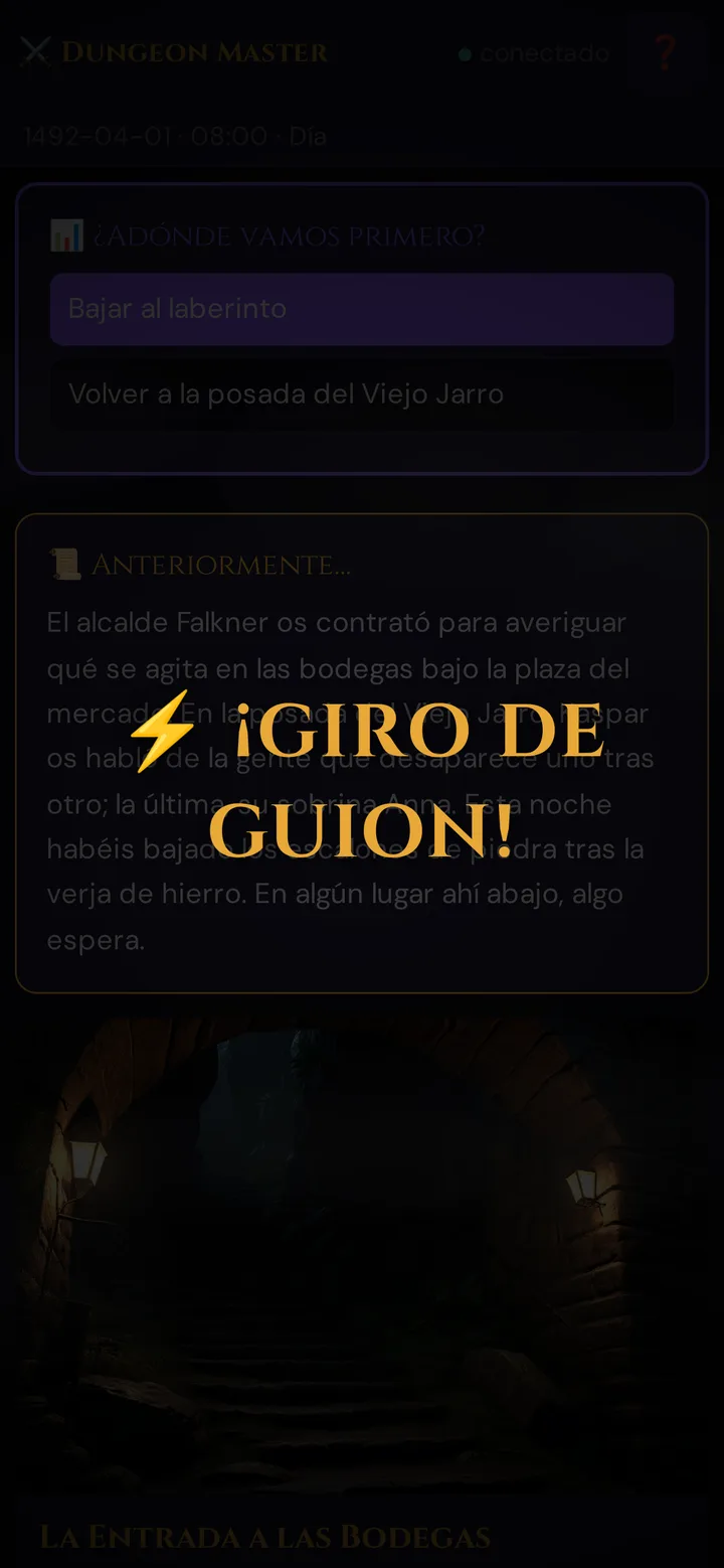 Un cut-in de Giro en el teléfono del jugador